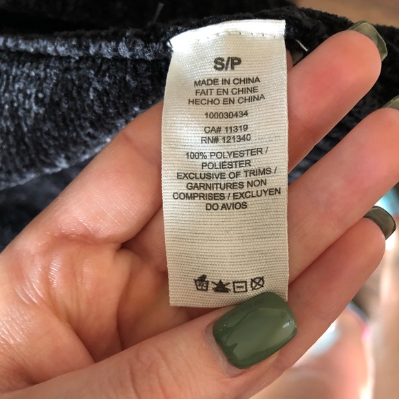 Plush knitted cardigan - black - Picture 5 of 5